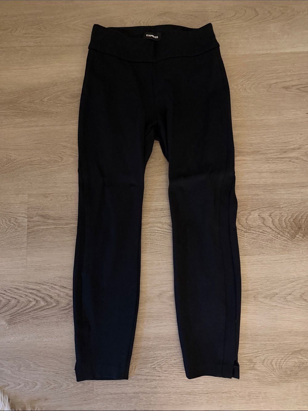 Express Black Columnist Ankle High Rise Pants